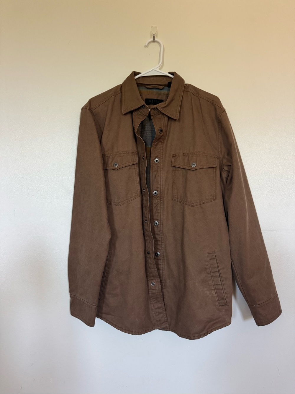 Men's Brown Utility Shirt Jacket